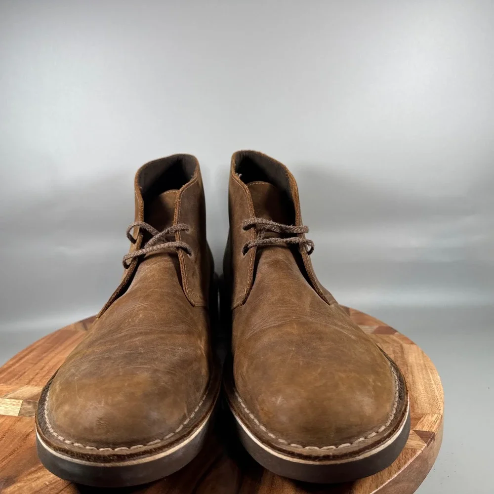 Clarks Desert Boots Mens Brown‎ Suede Lace Up Chukka Ankle Boots Size 13